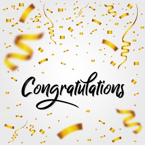 Congratulations Typography, Congratulations Pictures, Congratulations Message, Congratulations Images, Congratulations Quotes, Sparkle Decorations, Sign Lettering, Congratulations Banner, Happy New Year Vector