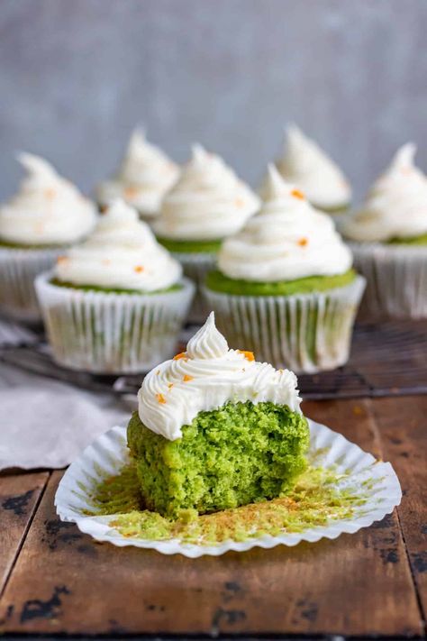 25 Kale Recipes to Pull You Out of Your Leafy Green Rut | SELF Butternut Squash Muffins, Green Tea Cupcakes, Courgette Cake, Veggie Desserts, Tea Cupcakes, Vegetable Cake, White Chocolate Frosting, Orange Icing, Hidden Vegetables