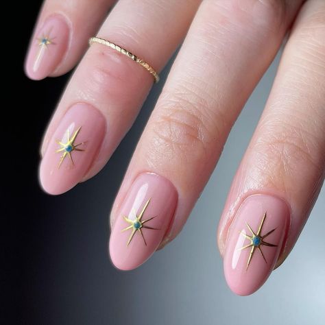 Sun Nails, Witchy Nails, S Nails, Sky Nails, Nail Ring, Soft Nails, Great Nails, Star Nails, Minimalist Nails