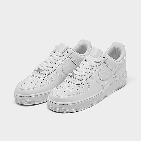 White Nike Shoes, Women's Casual Shoes, Nike Air Force 1 07, Casual Sneakers Women, Style Savvy, Nike Air Force 1 Low, Air Force 1 Low, Sportswear Women, Finish Line