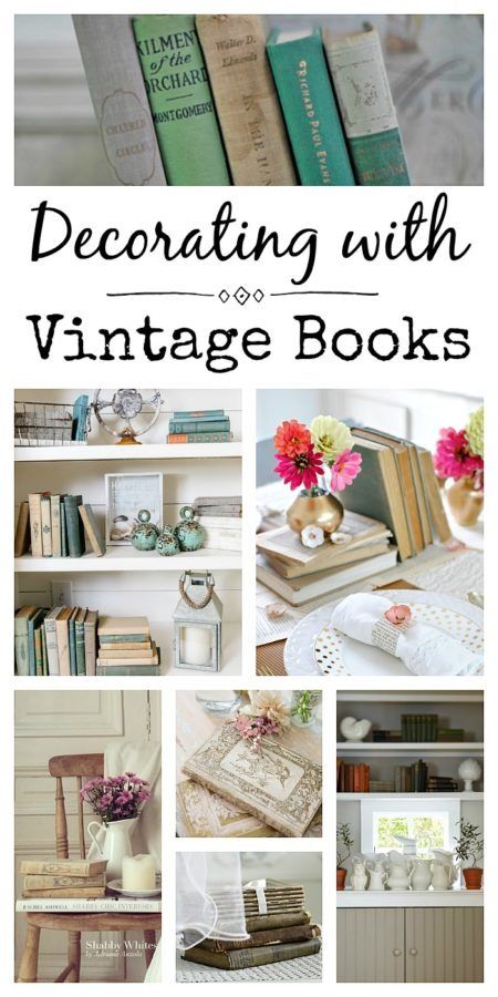 How to Decorate with Vintage Books - Town & Country Living Decorating With Books Ideas Living Rooms, Decorate With Books, Town And Country, Country Living, Vintage Books, Living Room, Books