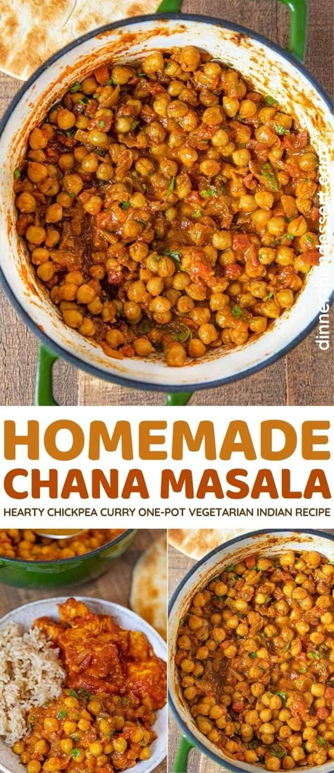 Easy East Indian Recipes, Not Spicy Indian Food, Vegetarian Recipes Dinner Chickpeas, Chana Masala Chickpeas, Indian Food Recipes Chickpeas, Indian Food Chickpeas, Indian Veggies Recipe, Chickpea Indian Curry, Vegan Chana Masala Recipe