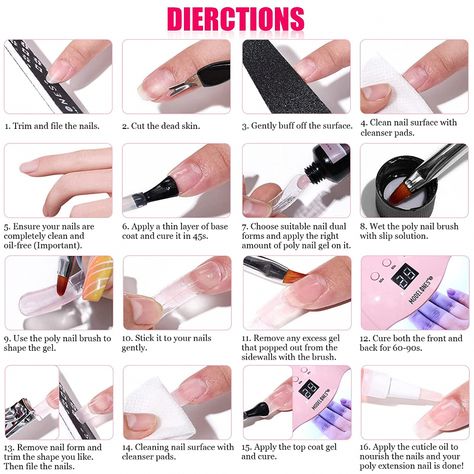 Nail Salon At Home, Polygel Nail, Poly Nail Gel, Nail Tutorial Videos, Nail Business, Pedicure Supplies, Sciatica Exercises, Nail Supply Store, Nail Pen