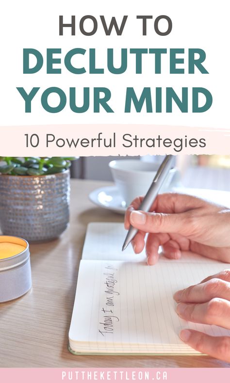 How To Declutter Your Mind Cluttered Mind, Mindfulness Journal Prompts, Spiritual Direction, Frugal Habits, Practice Self Care, Life Challenge, Mental Clutter, Working On Me, Declutter Your Mind