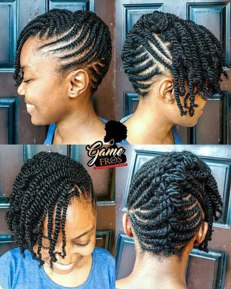 40 Flat Twist Hairstyles on Natural Hair with Full Style Guide – Coils and Glory Cornrows And Twists, Natural Hair Pictures, Hairstyles For Natural Hair, Flat Twist Hairstyles, Natural Braided Hairstyles, Flat Twist Updo, Twisted Hair, Protective Hairstyles For Natural Hair, African Hair Braiding Styles