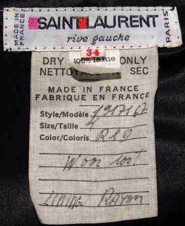 SAINT LAURENT RIVE GAUCHE Vintage Saint Laurent, Canvas Bag Design, Growing Business, Vintage Ysl, Old Logo, Label Tag, Rive Gauche, Garment Labels, Bag Design