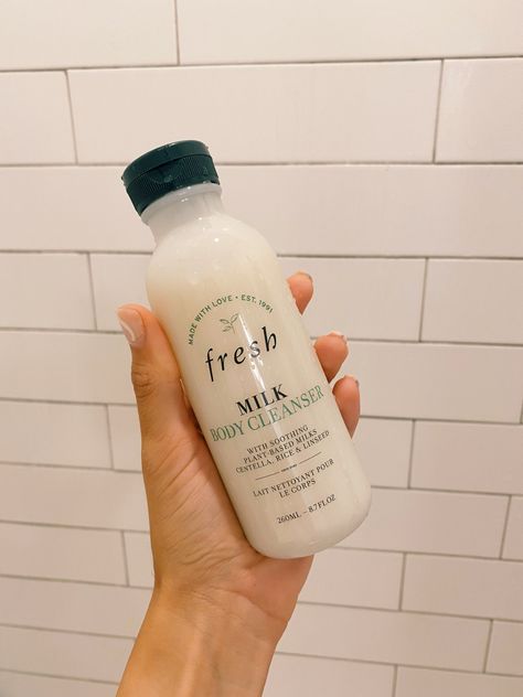 Fresh Body Wash, Milk Body Wash, Best Body Wash, Sunday Reset, Milk Cleanser, Fresh Beauty, Organic Bath Products, Body Milk, Plant Based Milk