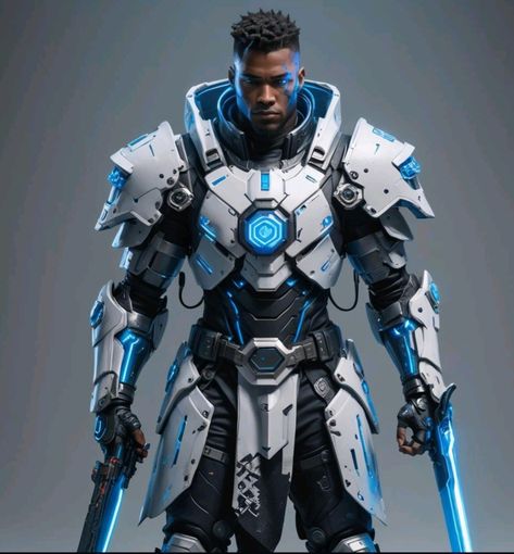 Future Armor Concept Art, Scifi Knight, Sci Fi Knight, Futuristic Knight, Sci-fi Armor Concept, Futuristic Space Suit, Scifi Character, Tech Armor, Space Armor