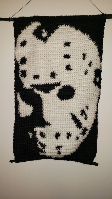 Handmade crochet slasher tapestry Scream Tapestry, Crochet Wall Hangings, Crochet Inspo, Crochet Tapestry, Virginia Beach Va, Halloween Crochet, Virginia Beach, Wall Hangings, Handmade Crochet