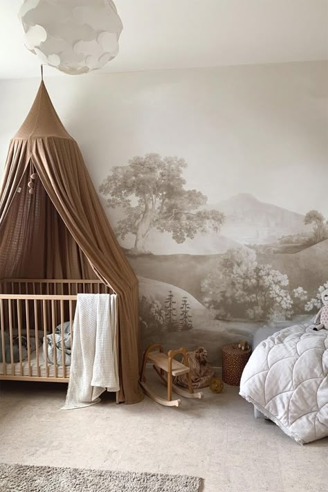 Ancient Landscape, Nursery Room Design, Baby Room Inspiration, Dream Nurseries, Nursery Room Inspiration, Green Hills, Baby Room Design, Nursery Inspo, Nursery Baby Room