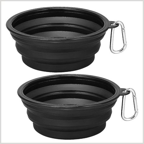 Kytely Large Collapsible Dog Bowls 2 Pack, 34oz Foldable Dog Travel Bowl, Portable Dog Water Food Bowl with Carabiner, Pet Fe Dog Travel Bowl, Collapsible Dog Bowl, Travel Dog Bowl, Collapsible Bowl, Water Food, Dog Water Bowls, Dog Things, Dog Food Bowls, Apocalypse Survival