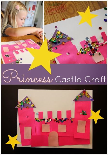 Toddler Approved!: Sparkly Princess Castle Craft Disney Princess Crafts, Fairy Tales Preschool, Princess Activities, Castle Crafts, Fairy Tale Crafts, Princess Crafts, Paper Scraps, Princess Theme, Princess Castle