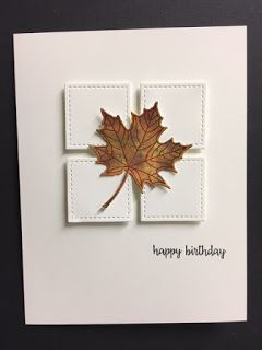 Fall Themed Handmade Cards, Thanksgiving Cards Stampin Up Ideas, Thanksgiving Cards Handmade, Birthday Gorgeous, Fall Greeting Cards, Happy Birthday Gorgeous, Vintage Leaves, Autumn Cards, Leaf Cards