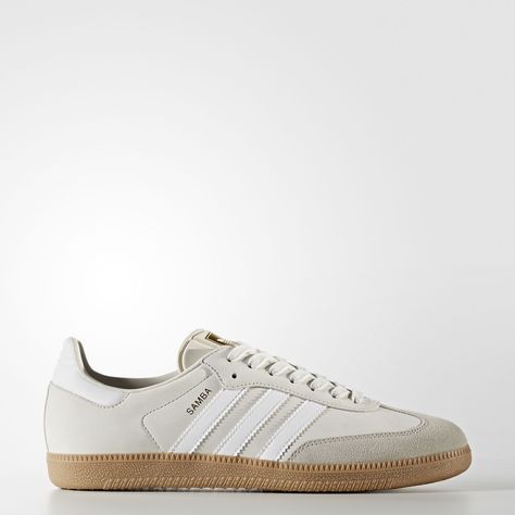 Shop the Samba OG Shoes - White at adidas.com/us! See all the styles and colors of Samba OG Shoes - White at the official adidas online shop. Adidas Samba Beige, Adidas Shoes Outfit, Samba Og Shoes, Samba Shoes, Adidas Samba Og, Shoe Wishlist, Clothing Trends, Mode Casual, Shoe Inspo