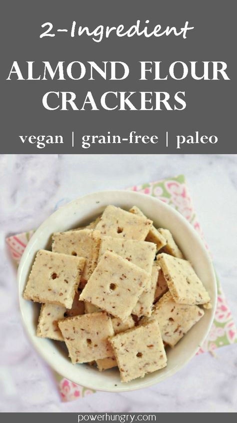 Almond Crackers, Almond Flour Crackers, Galletas Keto, Two Ingredient, Sans Gluten Sans Lactose, Almond Flour Recipes, Vegan Crackers, Cracker Recipes, Vegan Keto