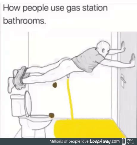 Gas Station Bathroom, Laughing Gas, Reaction Memes, Cute Diys, Gas Station, Bathroom Interior Design, Really Funny, Bathrooms, Funny Pictures