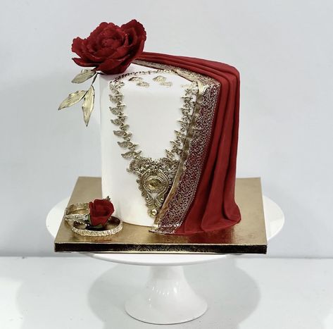 Devojacko Vece, Dholki Cake, Saree Cake, Henna Cake Designs, Henna Cake, Bridal Cake, Dream Wedding Cake, Creative Cake Decorating, Cake Craft