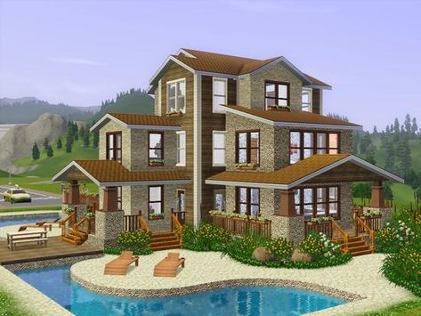 sims 3 house Sims 3 Houses Ideas, Sims4 Houses, Sims Design, Architectural Diagrams, Sims Inspiration, Die Sims 4, Sims Houses, Build Inspiration, Sims 4 House Building