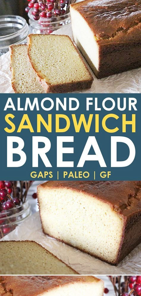 Almond Flour Sandwich Bread, Almond Flour Bread Recipes, Bread For Sandwiches, Glutenfree Bread, Almond Flour Bread, Coconut Flour Bread, No Bread Diet, Almond Bread, Best Keto Bread