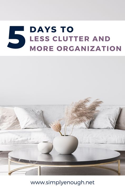 Overwhelmed by clutter? Discover simple decluttering inspiration in my free 5-day series. Start creating calm spaces! Decluttering Challenge, Decluttering Inspiration, Decluttering Ideas, Empty Nesters, Clutter Free Home, Peaceful Home, Organize Your Home, Clearing Clutter, Declutter Your Home