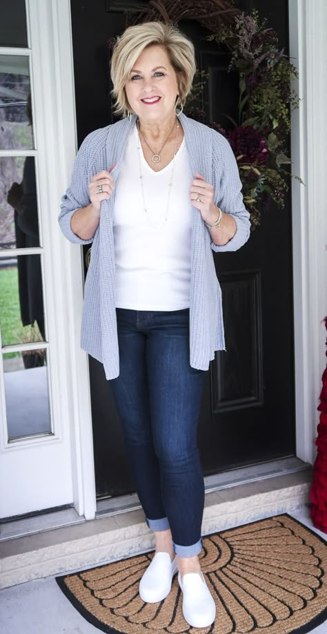 WHAT TO WEAR WHEN YOU STAY AT HOME - 50 IS NOT OLD 50 Is Not Old, Fashion Over 60, 50 Womens Fashion, Stylish Outfits For Women, Stylish Outfits For Women Over 50, Clothes For Women Over 50, Outfits For Women Over 50, Over 50 Fashion, Fifty Not Frumpy