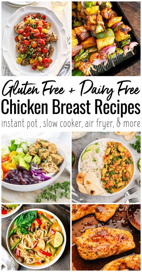 Dairy Free Chicken Breast Recipes, Gluten Free Chicken Breast Recipes, Allergy Friendly Meals, Gluten Free Dairy Free Recipes Dinner, Chicken Recipes Dairy Free, Low Carb Options, Dairy Free Protein, Gluten Free Chicken Recipes, Dairy Free Recipes Dinner