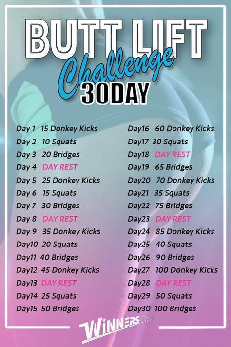 Don't forget re-pin this on your board. 30 DAY CHALLENGE Butt lift. Butt workout women for you. You can do this booty workout women at home or gym. After 30 days you'll have nice body. Fitness plan… Challenge 30 day for women | Butt lift | Perfect booty Weight Loss amys_love... #WeightLossExercisePlan Donkey Kicks Challenge, Glute Bridge Challenge 30 Day, Bridge Challenge 30 Day, Donkey Lifts Workout, How To Have A Nice Body Shape, 30 Day Fitness Challenge For Women, How To Get A Big But In A Day, 30 Day Glute Challenge At Home, Bigger Buttocks Workout 30 Days