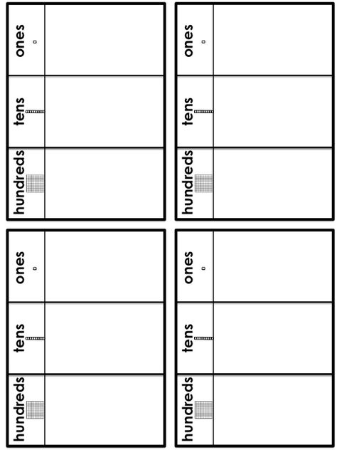 First Grade School Box: Place Value Center Printables Place Value Mat, Place Value Centers, Place Value Cards, Tens Frame, Math Board, School Boxes, Math Place Value, Singapore Math, Math Work