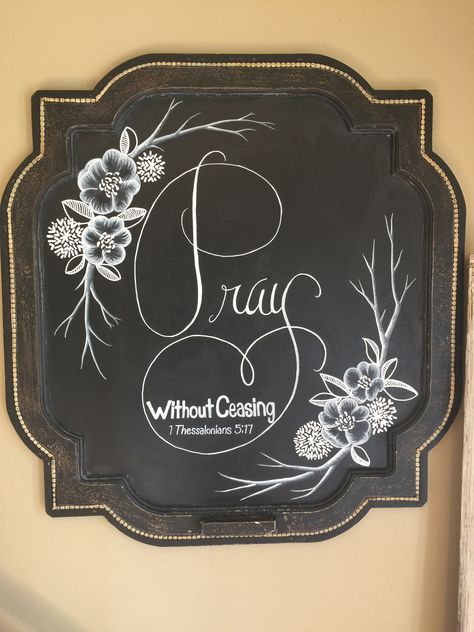 Everyday Chalkboard Ideas, Bible Chalkboard Art, Inspirational Chalkboard Art, Floral Chalkboard Art, Cute Chalkboard Quotes, Chalkboard Sayings, Christian Chalkboard Ideas, Church Chalkboard Ideas, Bible Verse Chalk Art