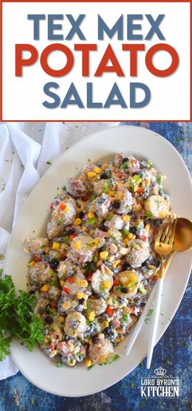 Baby Potato Salad, Mexican Potatoes, Black Beans Corn, Salad Summer, Summer Potluck, Potato Pasta, Vegetable Side Dishes Recipes, Side Dish Recipes Easy, Yummy Salad Recipes