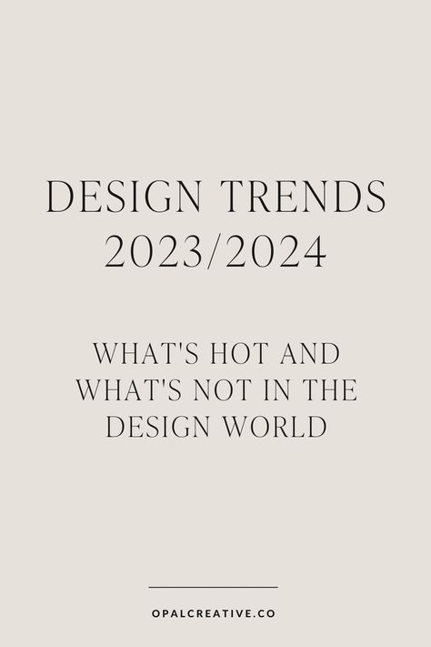 We’re almost halfway through 2023, SO it's time to explore the design trends that are currently shaping the creative landscape. From visual aesthetics to user experience, staying on top of the latest trends can give your designs a fresh, contemporary edge. In this blog post, we'll delve into what's hot and what's not in the design world for 2023 (and likely heading into 2024), helping you stay ahead of the curve and create captivating visuals. Current Design Trends 2023, 2023 Architecture Trends, Interior Trends 2023 2024, Hallway Trends 2023, Fonts For 2024, Interior Design Trends 2023/24, Architecture Trends 2023, Trending Designs 2023, Top Interior Design Trends 2023