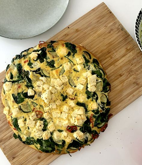 Zesty Spinach and Feta Frittata Feta Frittata, Fresh Breakfast, Cooking Guide, Spinach And Feta, Kids Recipes, Breakfast For Dinner, Weekend Brunch, Roasted Sweet Potatoes, Summer Recipes