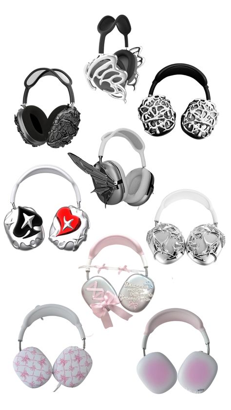 #headphone #airpodsmax #casing #y2k #y2kstyle #y2kfashion #pink #aesthetic #cybergoth #cyberfashion #cyber #headphonecase Y2k Headphones Aesthetic, Y2k Headphones, Airpods Max Case, Dark Y2k, Pink Headphones, Apple Headphone, Sony Headphones, Headphones Design, Airpods Max