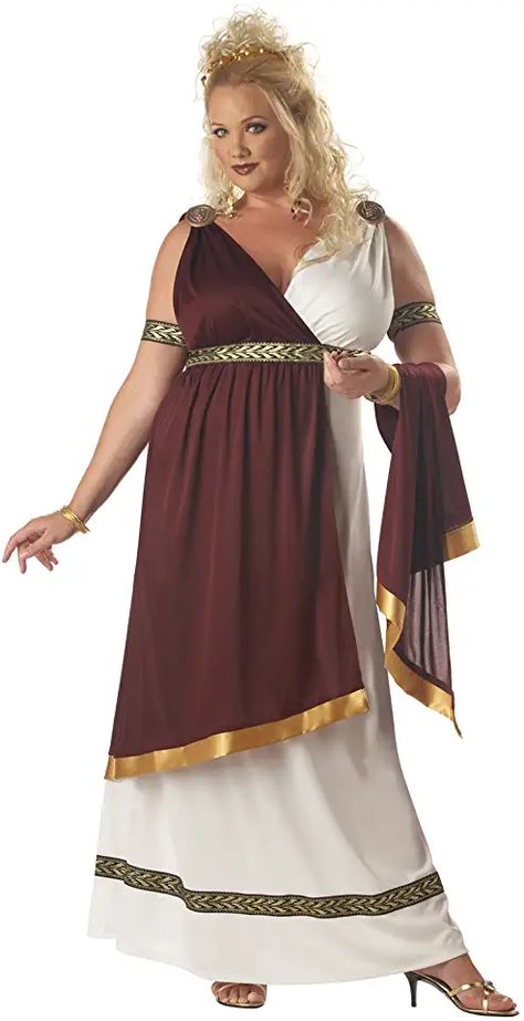 Empress Costume, Plus Size Fancy Dresses, Roman Empress, Roman Clothes, Roman Dress, Meme Costume, Toga Costume, Roman Costume, Greek Costume