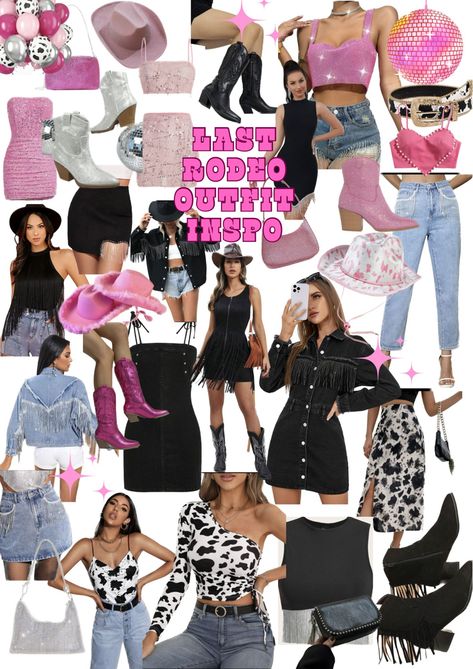 Western Bachelorette Party Outfits, Cowgirl Party Outfit, Bachelorette Party Outfit Themes, Bachelorette Last Rodeo, Nashville Bachelorette Party Outfit, Cowgirl Bachelorette Party Outfits, Bachelorette Outfit Themes, Lingerie Bachelorette, Western Bachelorette