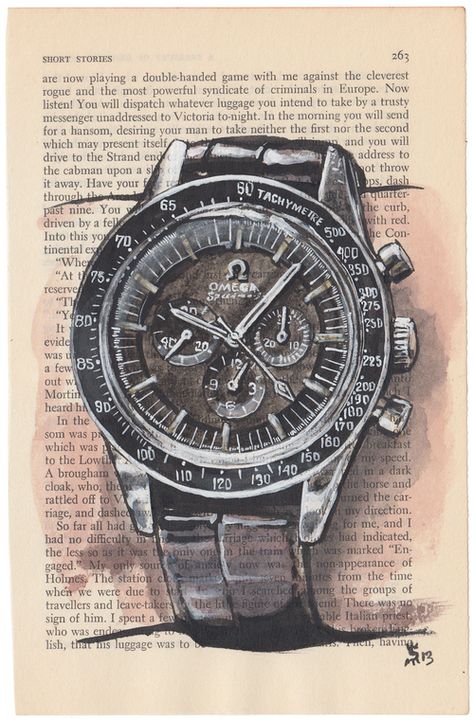 Time Piece Tattoo, Watch Sketch, Watch Drawing, Geek Women, Watch Art, Clock Faces, Omega Speedmaster Moonwatch, Skeleton Watches, Hand Watch