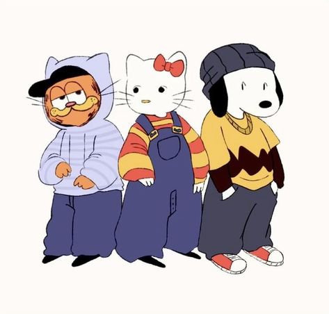 Best Cartoon Trios, Trio Pictures Cartoon, Four People Matching Pfp, 3 People Pfp, Trio Cartoon Characters, Trios Cartoon Character, Cartoon Trios, 3 People Matching Pfp, Trio Characters