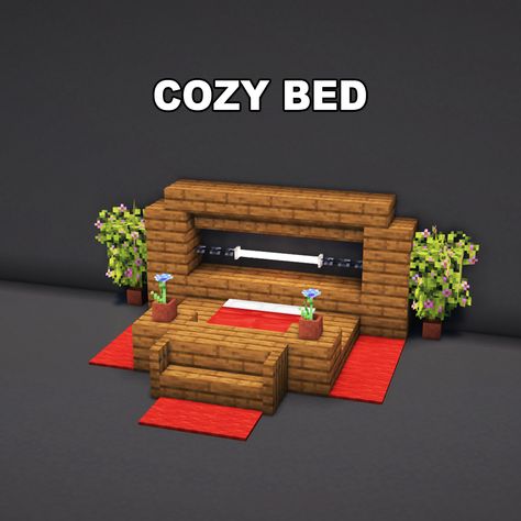 Minecraft Cozy Bed ✅ Follow for OP Minecraft Builds 📢 Share with your Friends 💬 Rate this Build 1-10 🔖Tags 🔖 #minecraft #minecraftbuilds #minecrafters #minecraftpe #minecraftmemes #mınecraftideas #minecraftbuild #minecraftbuilding #minecraftbuilding #minecrafttutorial #minecraftonly #mcpe #minecraftpc #minecraftcreations #minecraftdaily #minecraftdesign #minecraftjava #minecrafts #minecraftyoutuber #gaming Minecraft Bedroom Ideas To Build, Bed Designs Minecraft, Bedroom Decor Minecraft, Minecraft Bedroom Ideas Game Aesthetic, Beds Minecraft, Bed Design Minecraft, Minecraft Bedroom Ideas Game, Minecraft Bed Designs, Minecraft Bed Ideas