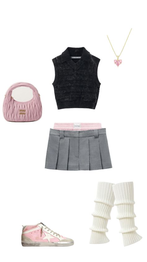 Picnic date outfit ideas pink outfit , beautiful aesthetic outfit combination of colors pink miu miu bag beautiful Alexandra wang top and skirt in dark and light grey . #outfitideas #aestheticoutfits #backtoachooloitfit #pinkoutfit Picnic Date Outfit Ideas, Picnic Date Outfit, Alexandra Wang, Miu Miu Outfit, Pink Bags Outfit, Pink Miu Miu, Gray Skirt Outfit, Picnic Date Outfits, Outfit Ideas Pink