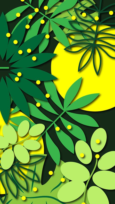 2d Design Composition, Tropical Leaves Illustration, Create Illustration, Sun Bear, Tropical Illustration, Design Composition, Leaf Illustration, 2d Design, Composition Design