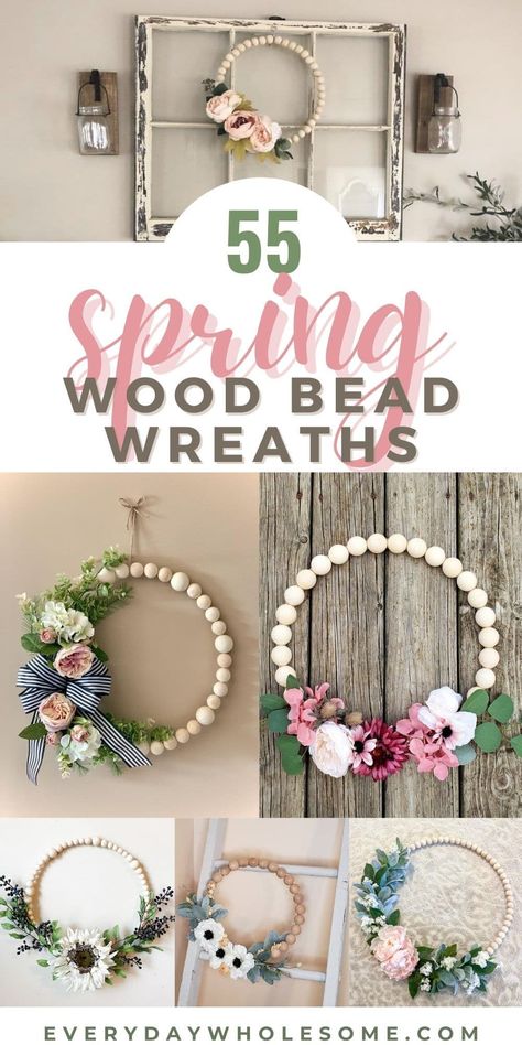 Check out these 55 spring wreaths for your front door. DIY Ideas for your front porch decor & small front porch ideas. Wood bead and hoop wreaths to decorate for spring and summer with a wreath. Perfect for small front porch ideas. These wreaths double as spring wedding decor for any color or color scheme & baby nursery door decor for girl or boy or gender neutral. Door Diy Ideas, Wood Bead Wreaths, Bead Wreaths, Decorate For Spring, Front Door Diy, Spring Wreaths For Front Door, Hoop Wreaths, Nursery Door, Candle Decorations