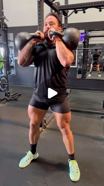 Juan Leija on Instagram: "Kettlebell Leg Day 💣🔥  Grab yourself some kettlebells and let’s get to work on building some strong legs.   Workout  1a)Double Kettlebell Rack Squats 4 sets x 8 reps 1b)Box Jumps 4 sets x 5 reps   2a)Double Kettlebell Rack Reverse Lunges 3 sets x 10L/10R reps 2b)Heavy Kettlebell Swings 3 sets x 5-10 reps  Move STRONG and Practice Safe Sets 🙏💪🦍  #kettlebellworkout #kettlebelltraining #kettlebellswings #functionalfitness #performancebodybuilding #fitnesscoach #functionalbodybuilding #wod #workoutoftheday #legday #legdayworkout" Kettlebell Legs Workout, Strong Legs Workout, Kettlebell Leg Workout, Kettle Bell Leg Workout, Kettlebell Clean, Kettle Bell Workouts, Kettlebell Set, Kettlebell Rack, Push Pull Legs