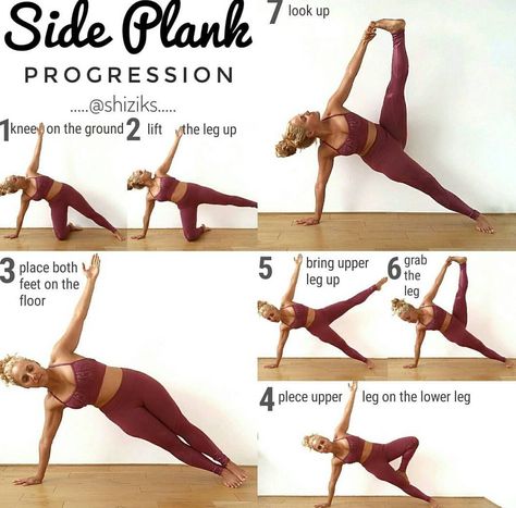 Side plank variations Side Planks How To Do A, Side Plank Benefits, Side Plank Variations, How To Do Side Planks Correctly, Side Plank Yoga, Yoga Side Plank, Yoga Thoughts, Yoga Flow Sequence, Plank Variations