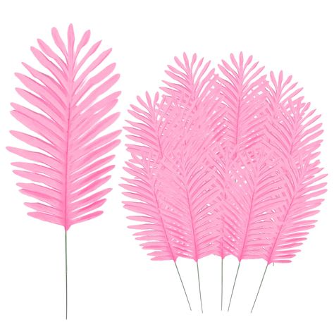 PRICES MAY VARY. Title: GWOKWAI 12pcs Artificial Palm Leaves Plants Tropical Large Palm Leaves Fern Leaves for Home Hawaiian Party Jungle Beach Table Leaf Decoration (Pink). Product Type: Categories > Home Décor Products > Artificial Plants & Flowers > Artificial Plants & Greenery Palm Springs Party Decor, Tropical Jungle Party, Leave Decorations, Southern Charm Decor, Palm Leaf Plant, Palm Springs Party, Palm Springs Decor, Jungle Beach, Artificial Palm Leaves