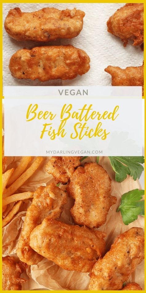 Vegan Fish Sticks Hearts Of Palms, Vegan Fish Alternative, Vegan Fish Sticks, Vegan Fish Sandwich, Heart Of Palm Fish, Vegan Seafood Recipes, Hearts Of Palm Fish, Vegan Tartar Sauce, Vegetarian Seafood