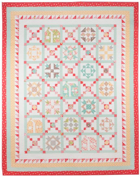 Crossroads Quilt Pattern, Crossroads Quilt, Tree Quilts, Sampler Quilts, Quilt Border, Tree Quilt, Sampler Quilt, Fabric Collections, Fat Quarter Shop