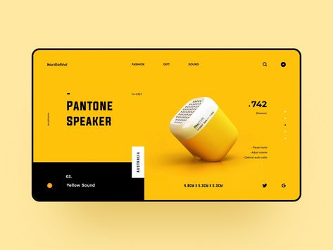 Pantone Speaker by Strive #landingpage #webdesign #webdesigninspiration Speaker Website, Screen Cards, Speaker Design, Web Layout, Website Inspiration, Best Sites, Ui Kit, Mobile Design, Web Design Inspiration