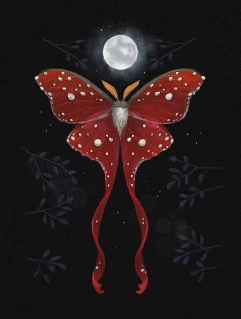 Moth Screensaver, Moth Art Illustration, Moth Wallpaper Aesthetic, Moth Painting Acrylic, Moth Background, Luna Moth Wallpaper, Moth Woman, Witchy Illustration, Luna Moth Art