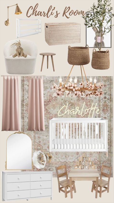 Loloi II Heidi Collection HEI-02 … curated on LTK High End Nursery Design, Boho Chic Chandelier, Babygirl Nursery Decor, Boho Glam Nursery, Elegant Toddler Girl Room, Nursey Girls Room, Dreamy Nursery Girl, Boujee Nursery, Vintage Glam Nursery