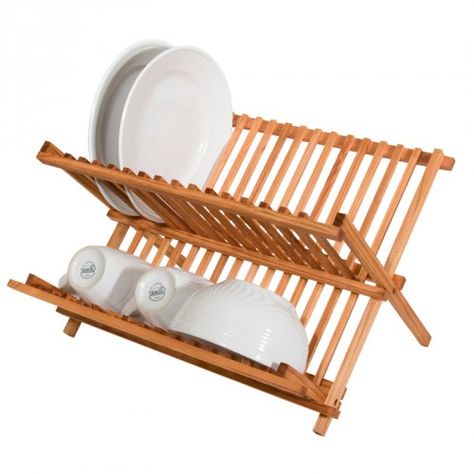 Bamboo Dishes, Best Kitchen Sinks, Wood Dishes, Kitchen Sink Storage, Wooden Dishes, Dish Drainers, Dish Rack, Home Basics, Dish Rack Drying